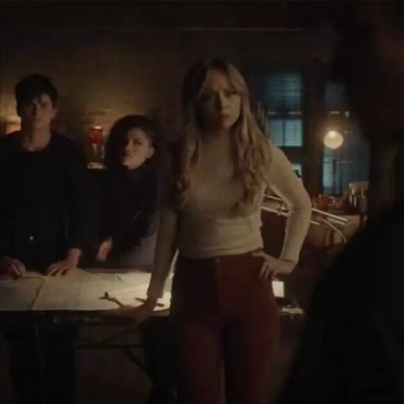 Free People Jayde Cord High Rise Flare in Baked - Picture 8 of 9